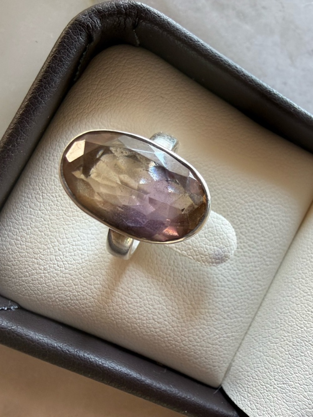 Sterling silver Ametrine ring